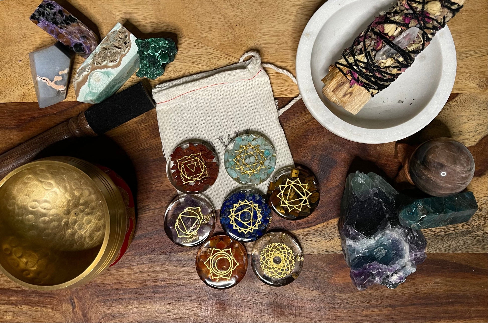 7 Chakra Stone Set - OwlReiki