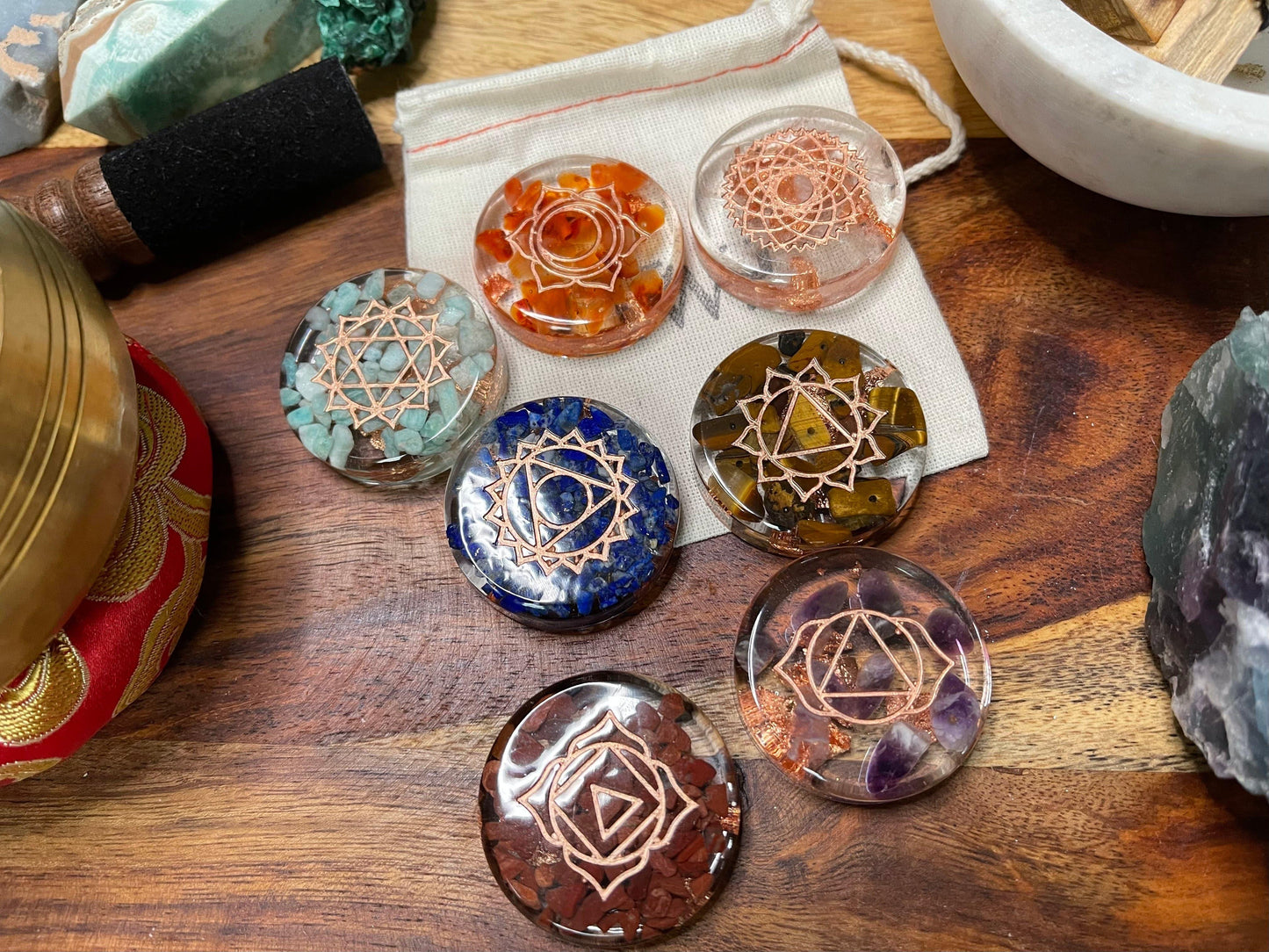 7 Chakra Stone Set - OwlReiki