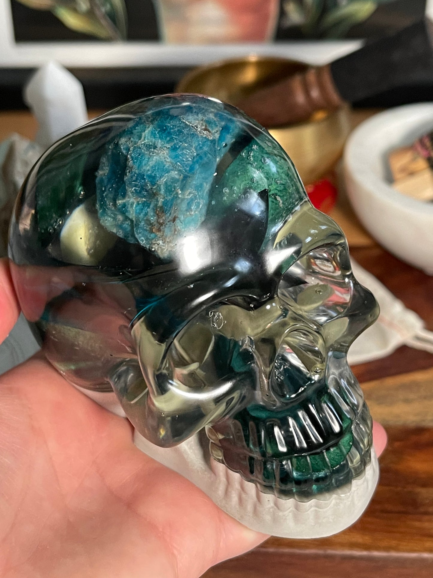 Resin and Cement Energy Skulls Collection