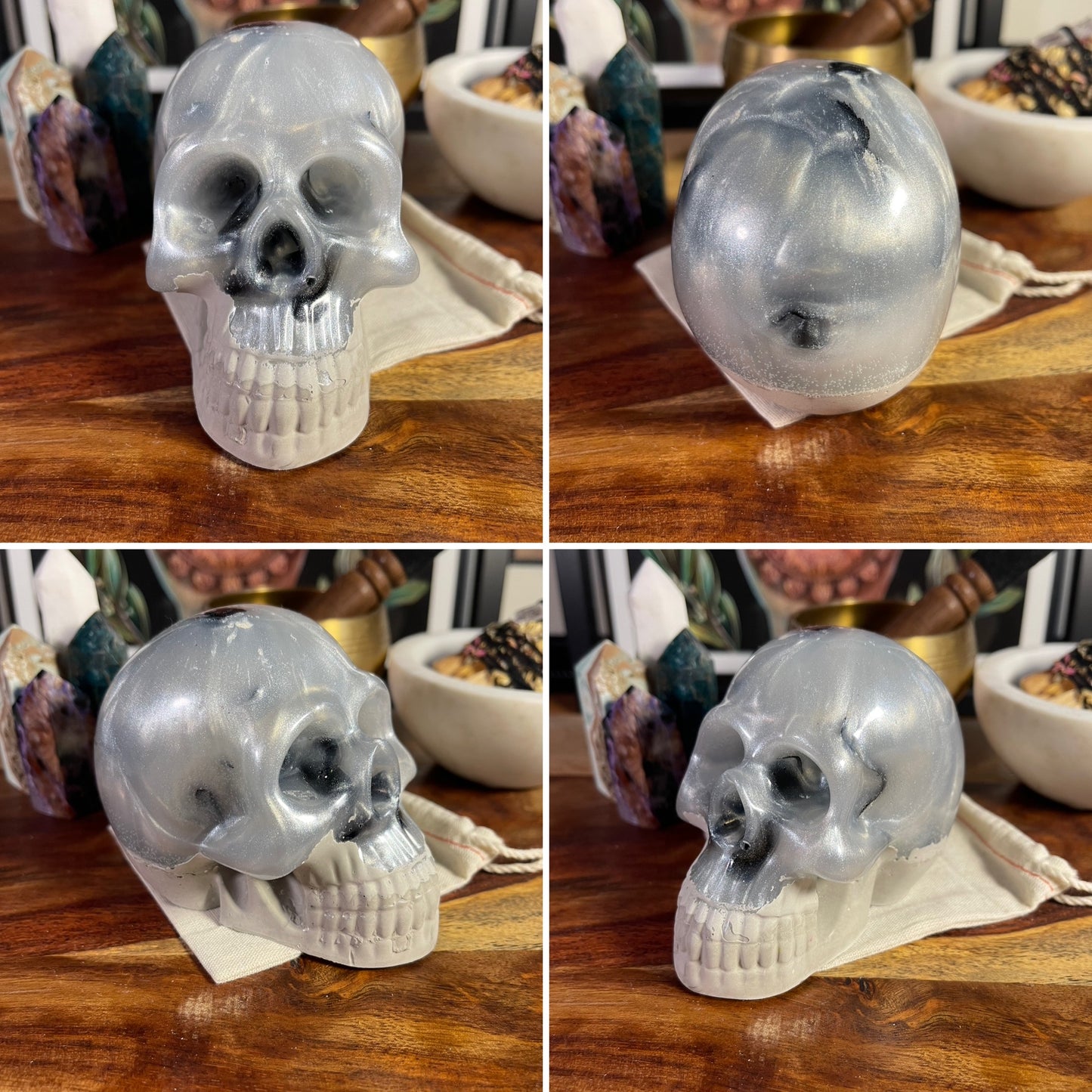 Resin and Cement Energy Skulls Collection