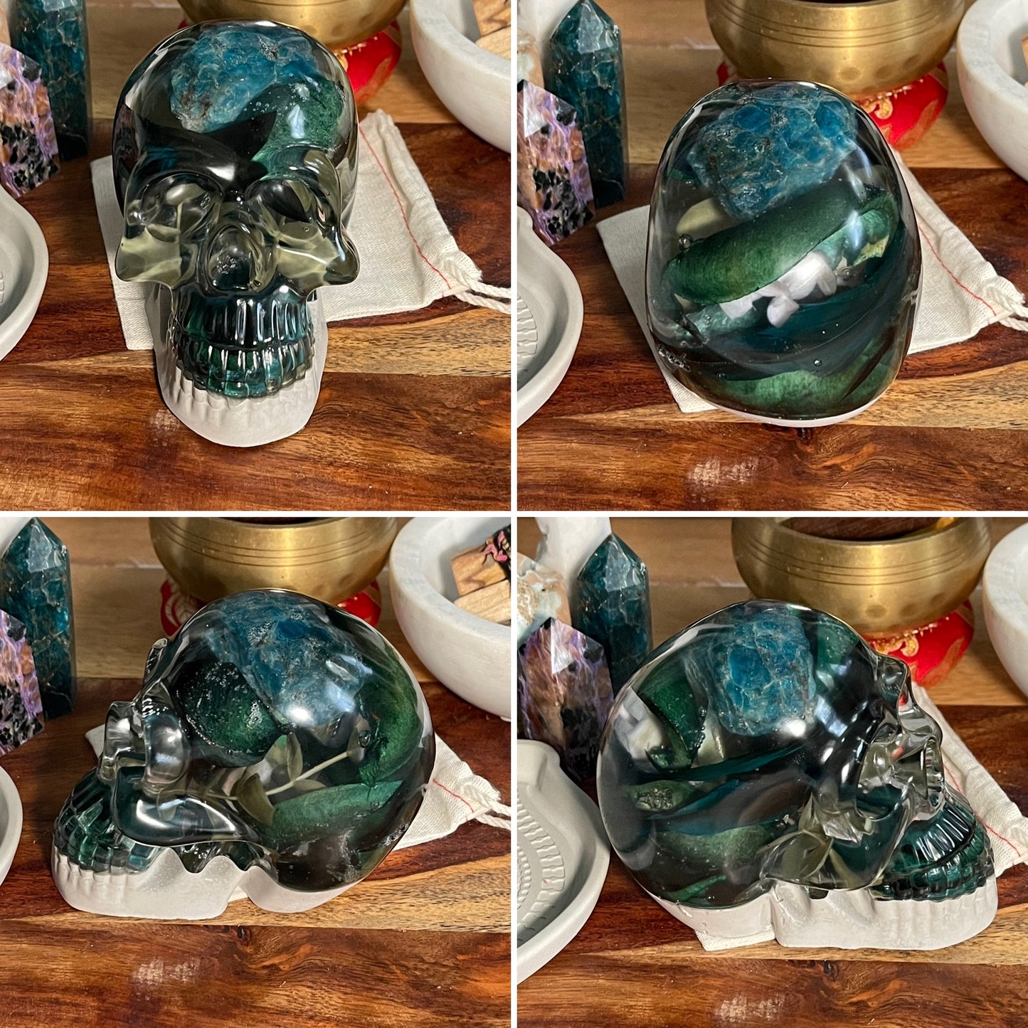 Resin and Cement Energy Skulls Collection