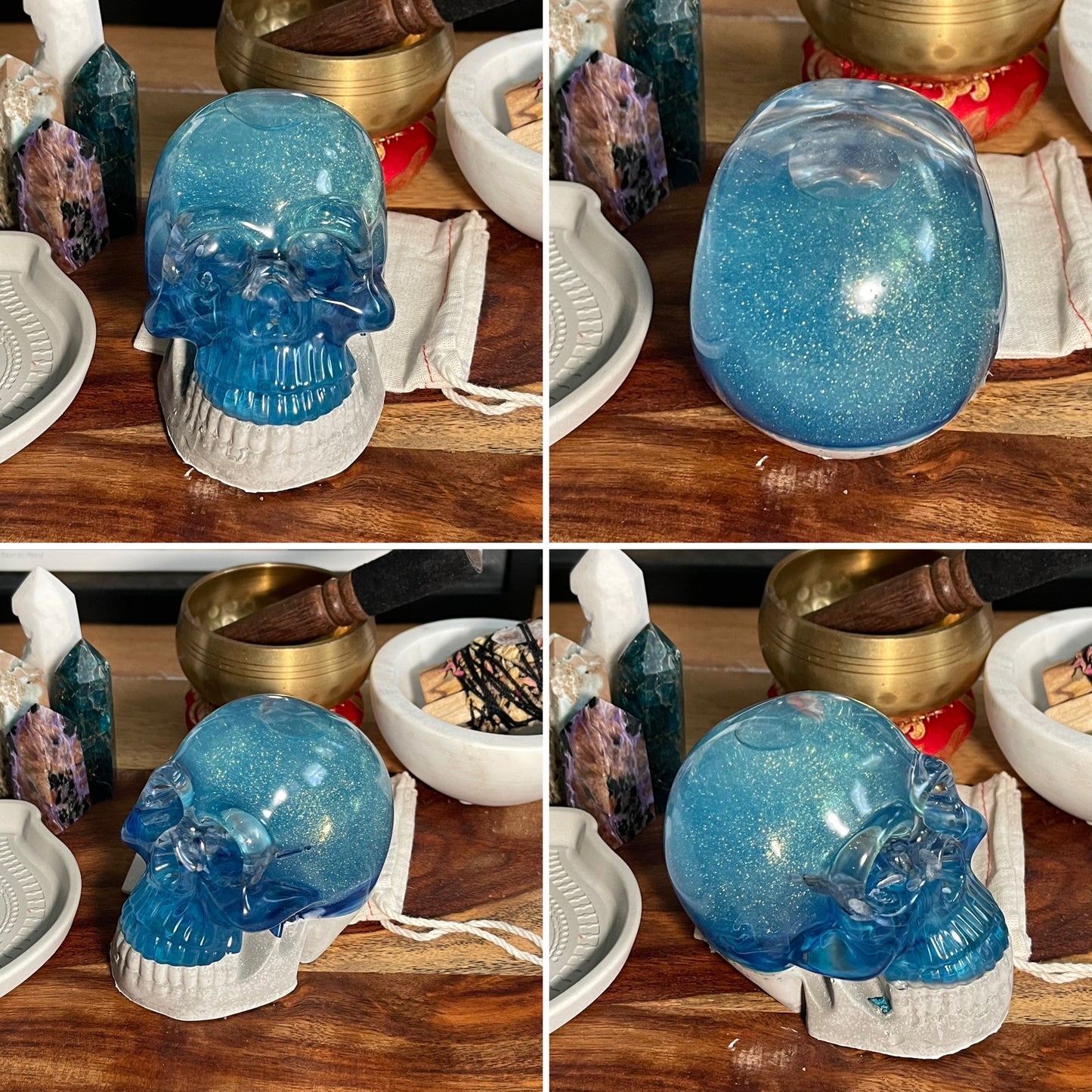 Resin and Cement Energy Skulls Collection