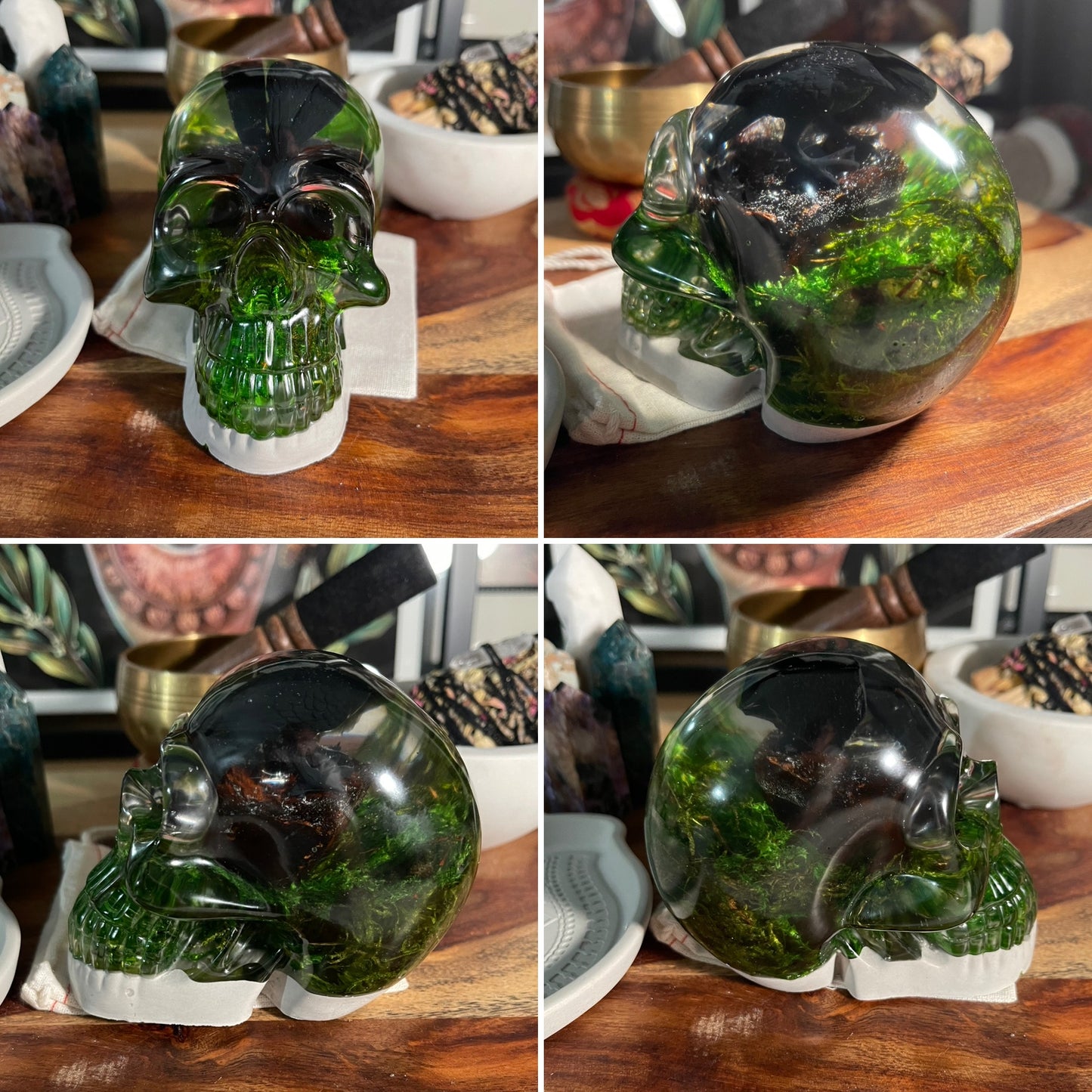 Resin and Cement Energy Skulls Collection