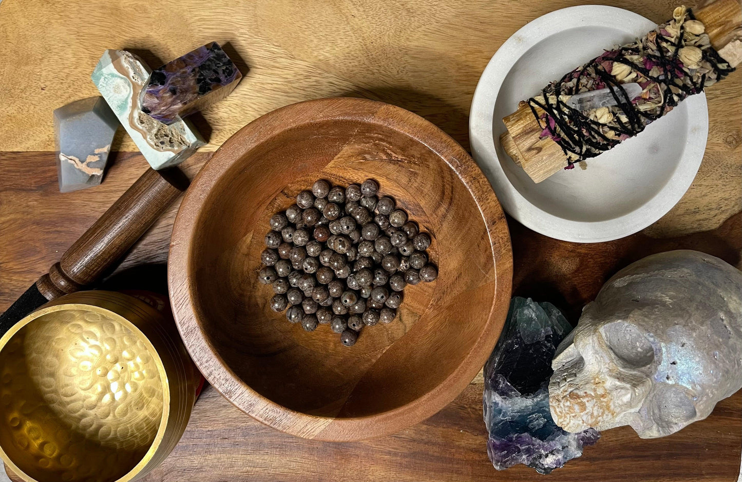 Brown Snowflake Jasper - Grounding Balance Focus and Clarity - OwlReiki